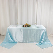 90" x 156" Satin Rectangular Tablecloth