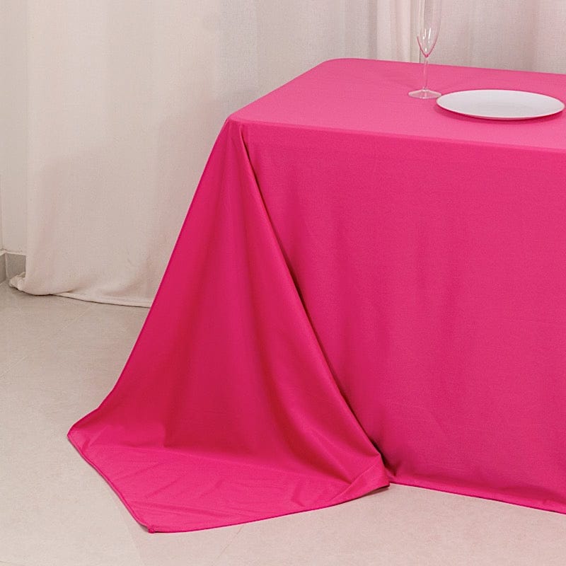 90" x 156" Scuba Polyester Rectangular Tablecloth