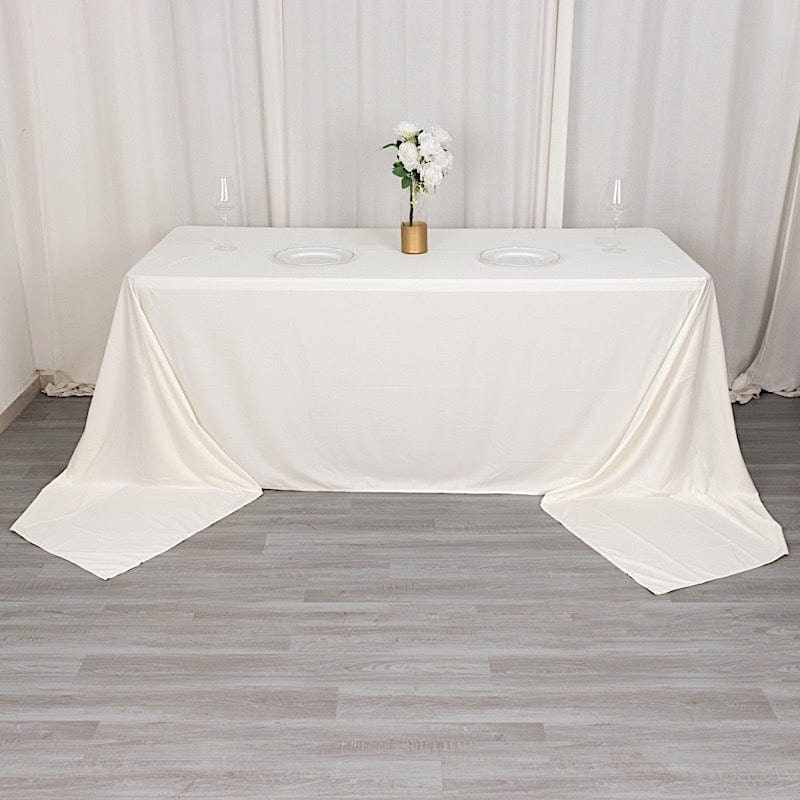 90" x 156" Scuba Polyester Rectangular Tablecloth