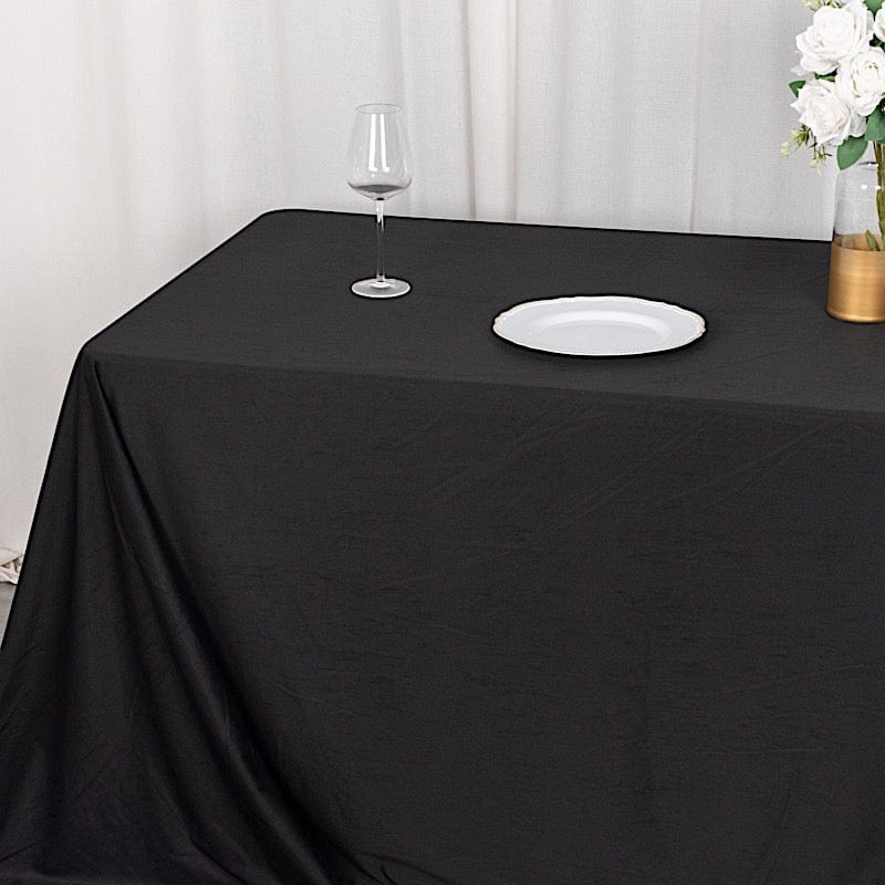 90" x 156" Scuba Polyester Rectangular Tablecloth