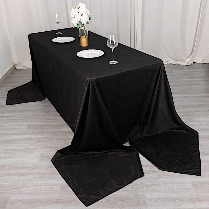 90" x 156" Scuba Polyester Rectangular Tablecloth