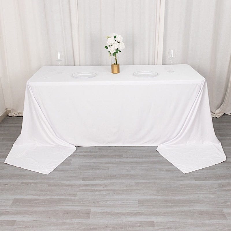 90" x 156" Scuba Polyester Rectangular Tablecloth