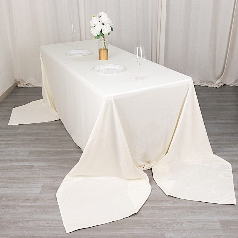 90" x 156" Scuba Polyester Rectangular Tablecloth