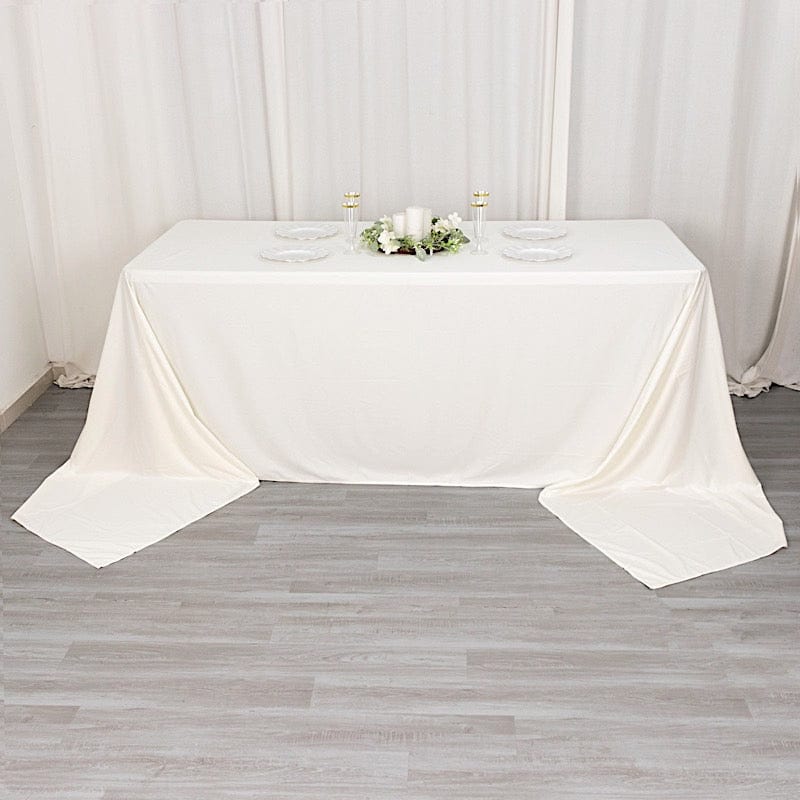 90" x 156" Scuba Polyester Rectangular Tablecloth