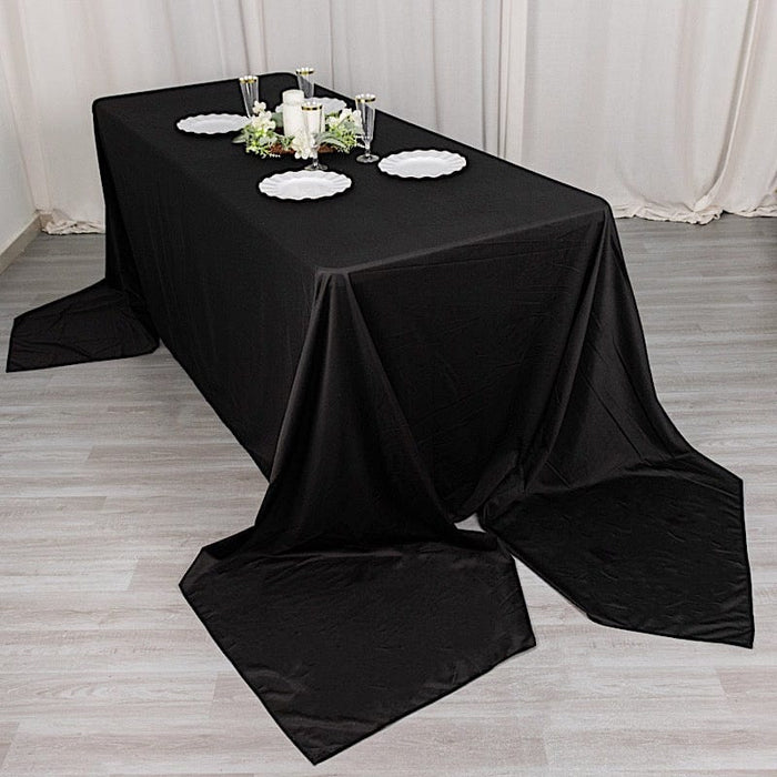 90" x 156" Scuba Polyester Rectangular Tablecloth