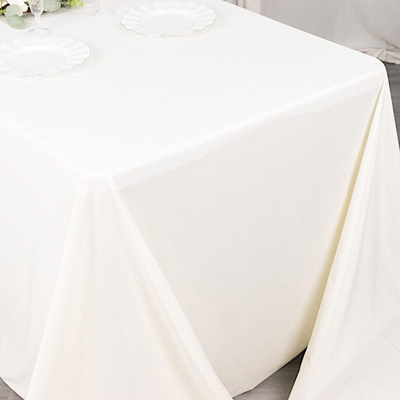 90" x 156" Scuba Polyester Rectangular Tablecloth
