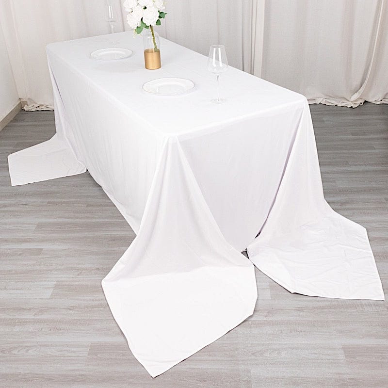 90" x 156" Scuba Polyester Rectangular Tablecloth