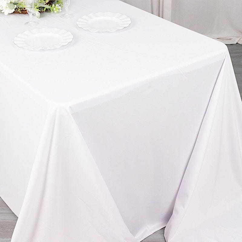 90" x 156" Scuba Polyester Rectangular Tablecloth