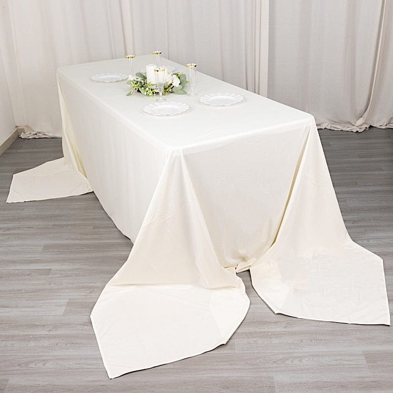 90" x 156" Scuba Polyester Rectangular Tablecloth