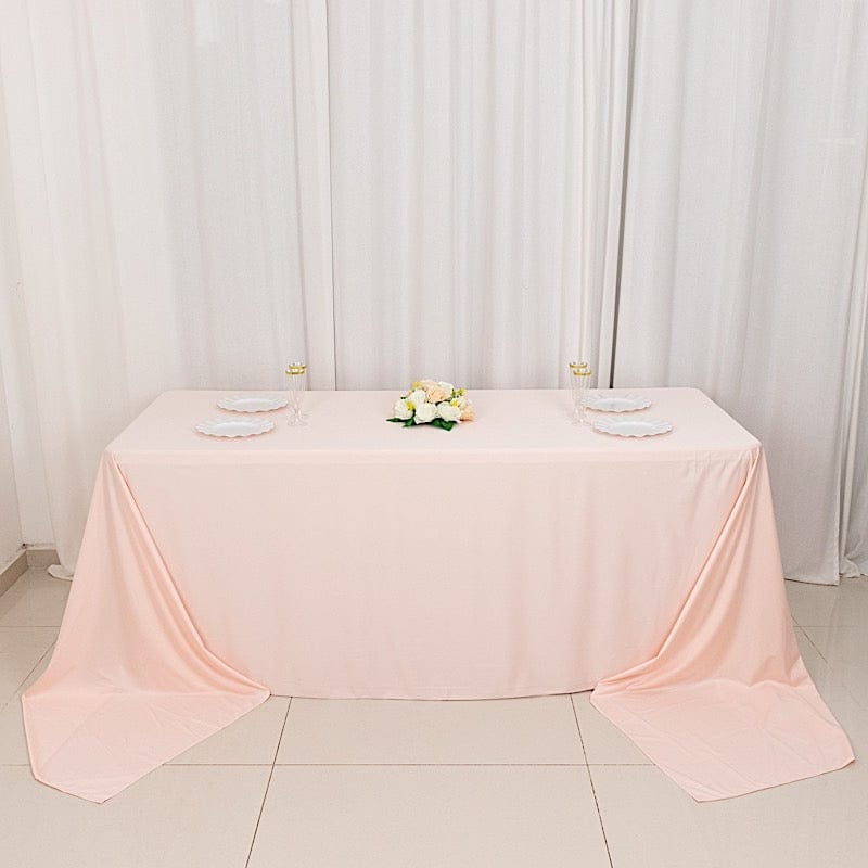 90" x 156" Scuba Polyester Rectangular Tablecloth