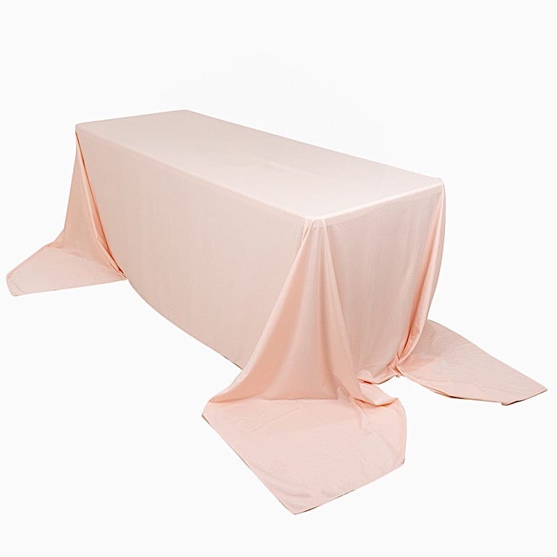 90" x 156" Scuba Polyester Rectangular Tablecloth