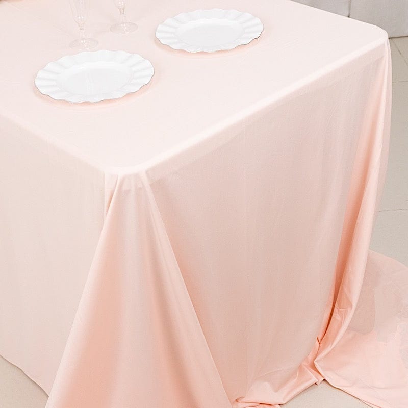 90" x 156" Scuba Polyester Rectangular Tablecloth