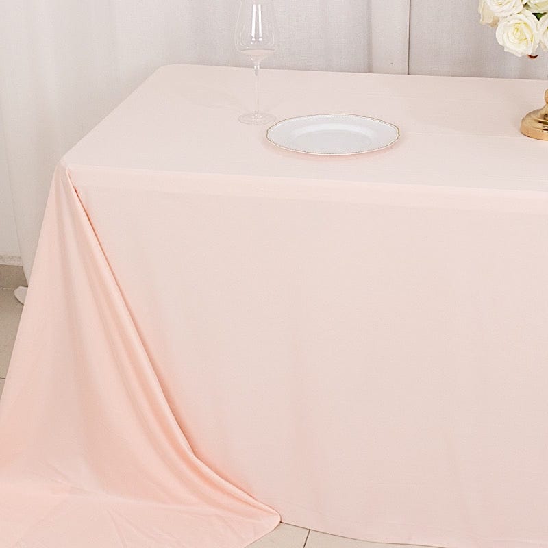 90" x 156" Scuba Polyester Rectangular Tablecloth