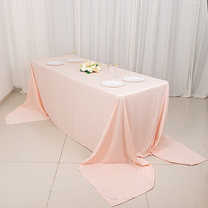 90" x 156" Scuba Polyester Rectangular Tablecloth