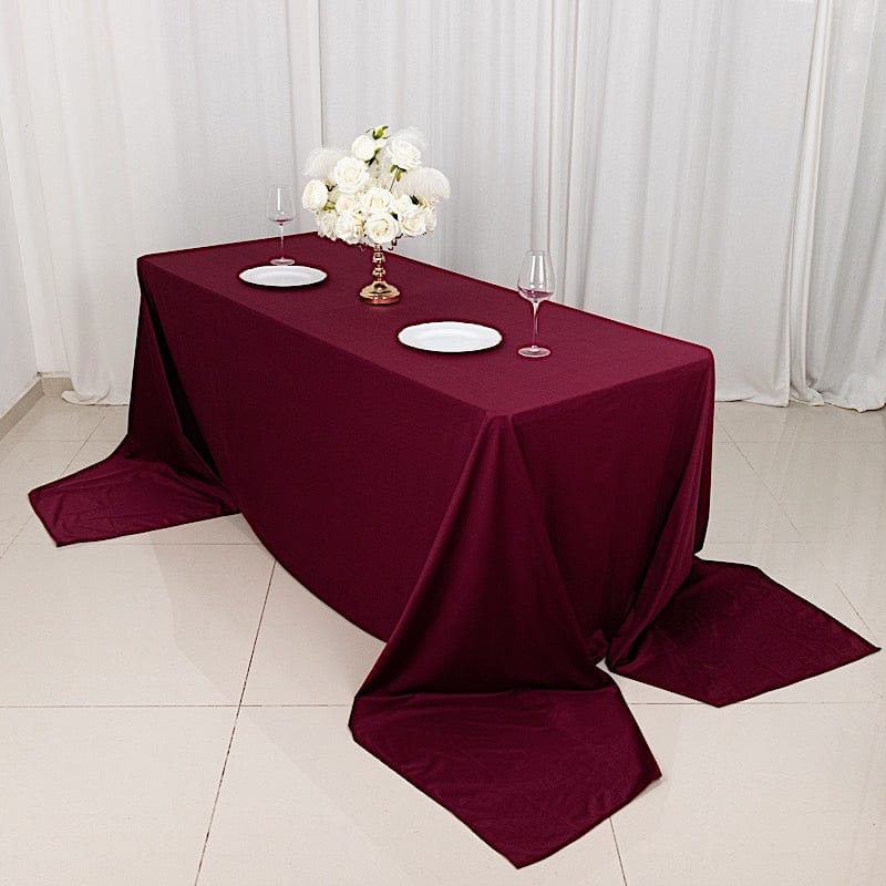 90" x 156" Scuba Polyester Rectangular Tablecloth