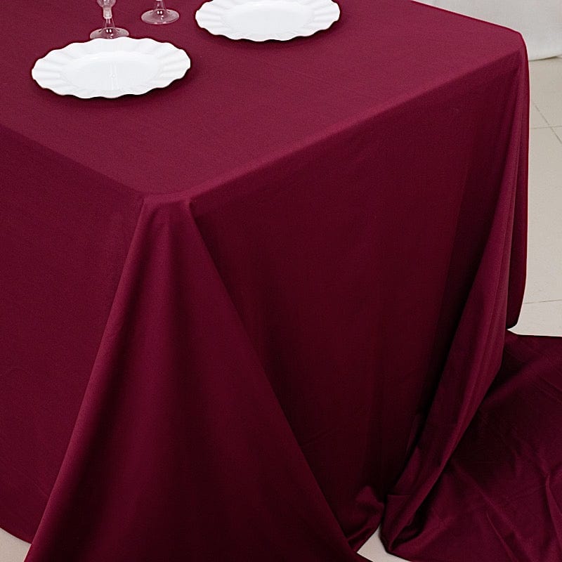 90" x 156" Scuba Polyester Rectangular Tablecloth