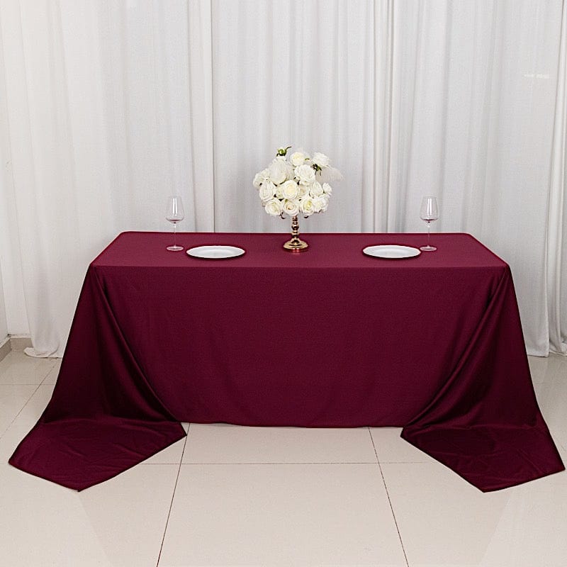 90" x 156" Scuba Polyester Rectangular Tablecloth