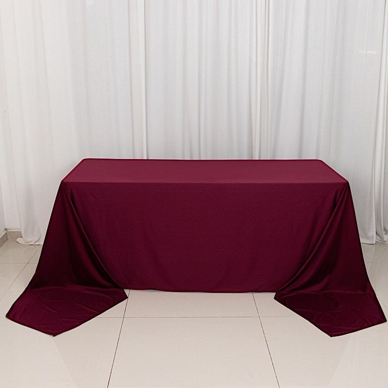 90" x 156" Scuba Polyester Rectangular Tablecloth