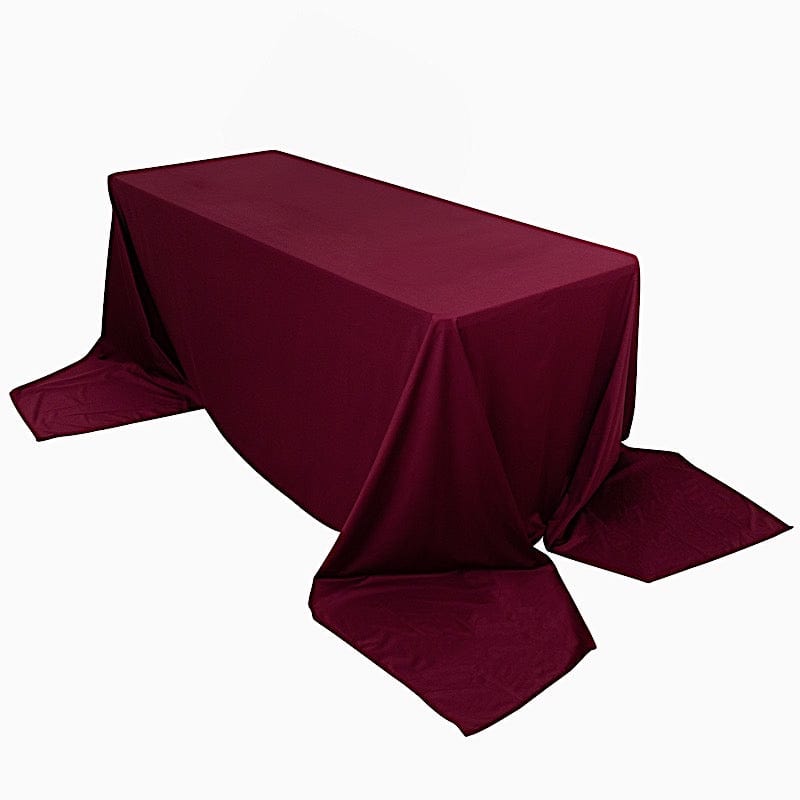 90" x 156" Scuba Polyester Rectangular Tablecloth