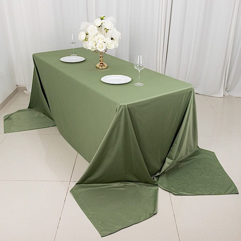 90" x 156" Scuba Polyester Rectangular Tablecloth
