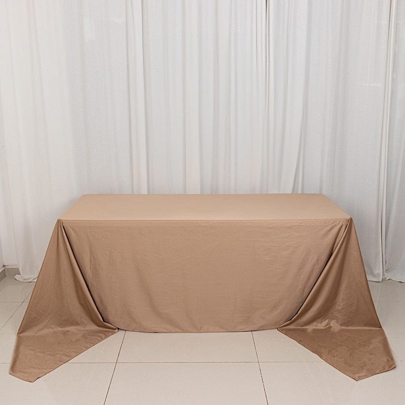 90" x 156" Scuba Polyester Rectangular Tablecloth