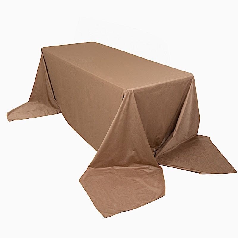 90" x 156" Scuba Polyester Rectangular Tablecloth