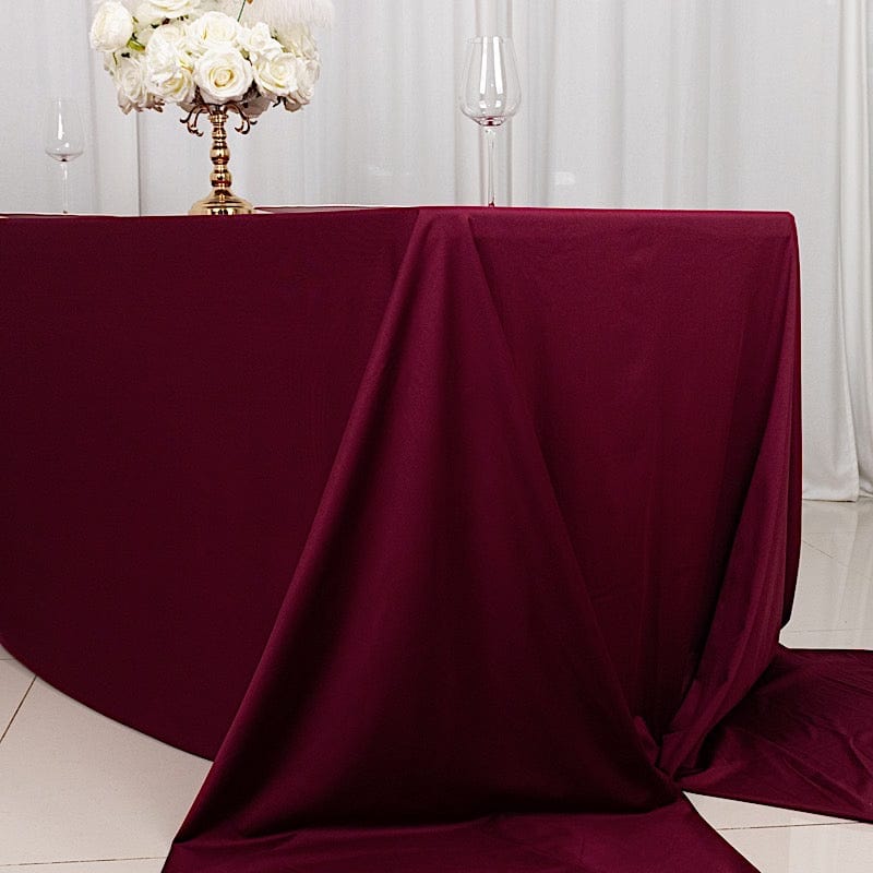 90" x 156" Scuba Polyester Rectangular Tablecloth