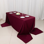 90" x 156" Scuba Polyester Rectangular Tablecloth