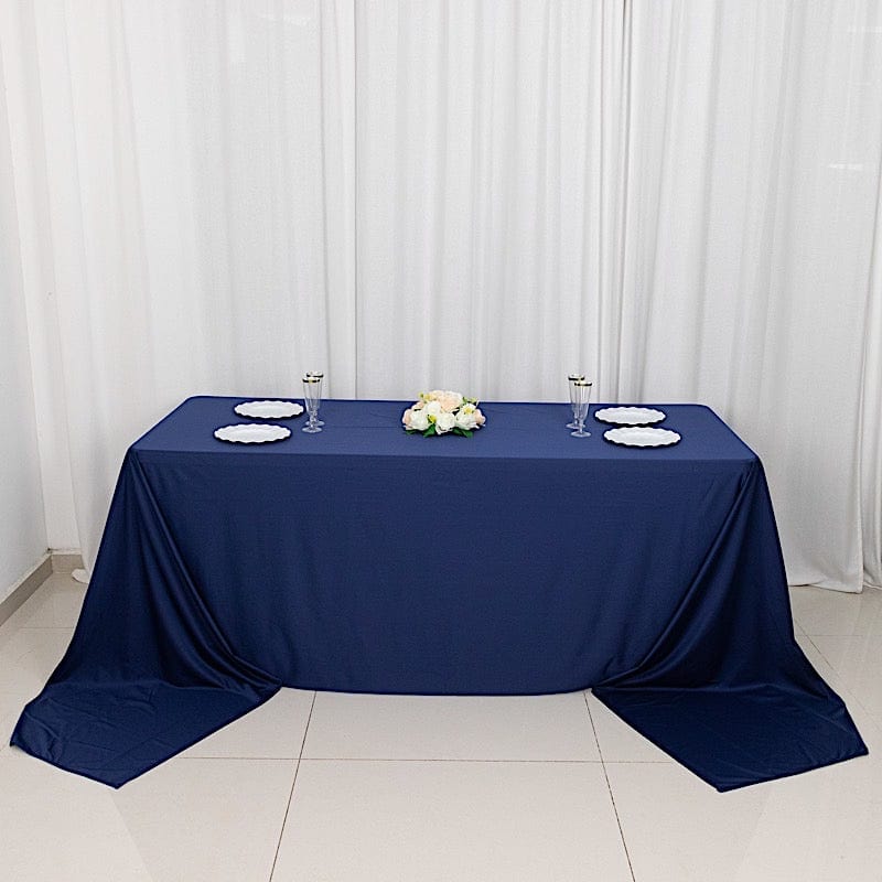 90" x 156" Scuba Polyester Rectangular Tablecloth