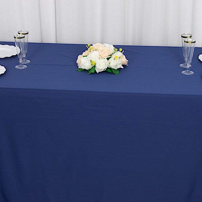 90" x 156" Scuba Polyester Rectangular Tablecloth