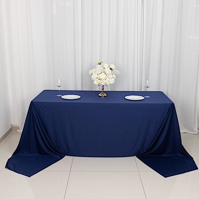 90" x 156" Scuba Polyester Rectangular Tablecloth