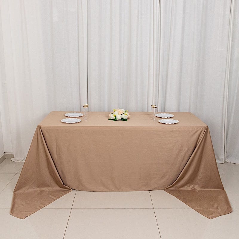 90" x 156" Scuba Polyester Rectangular Tablecloth