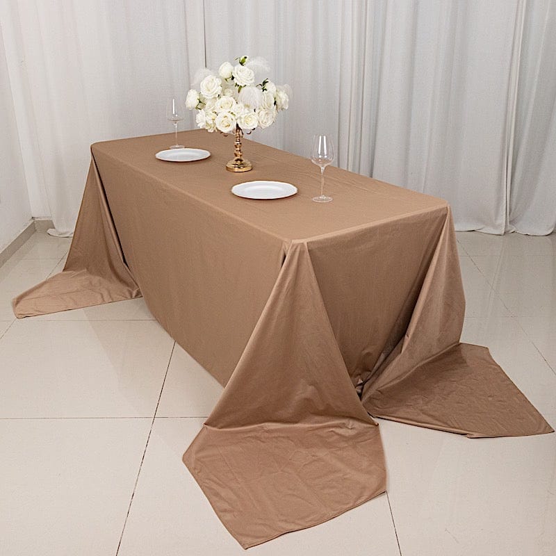 90" x 156" Scuba Polyester Rectangular Tablecloth