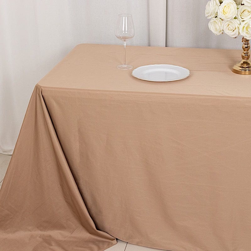 90" x 156" Scuba Polyester Rectangular Tablecloth