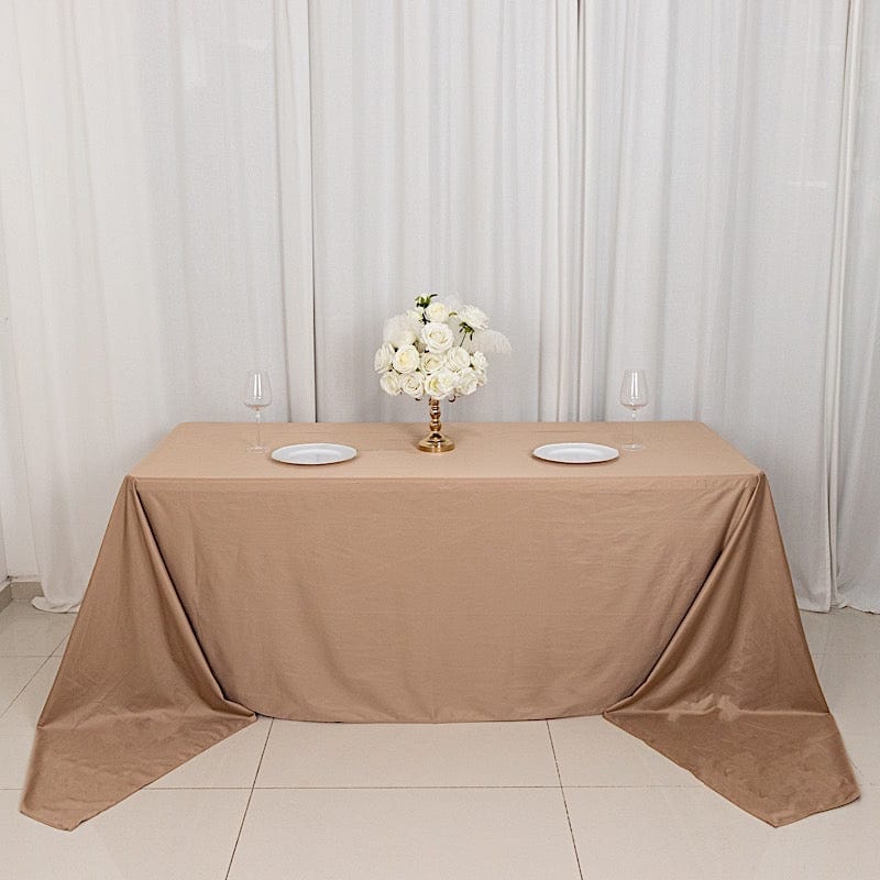 90" x 156" Scuba Polyester Rectangular Tablecloth
