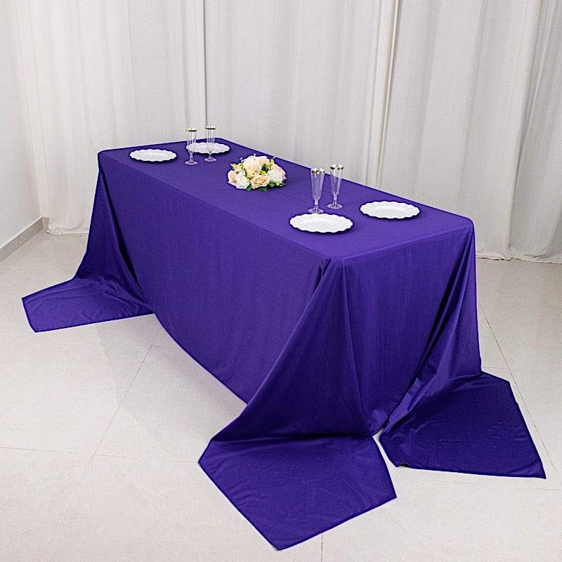 90" x 156" Scuba Polyester Rectangular Tablecloth