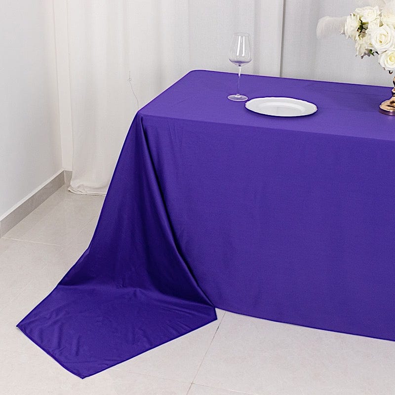 90" x 156" Scuba Polyester Rectangular Tablecloth