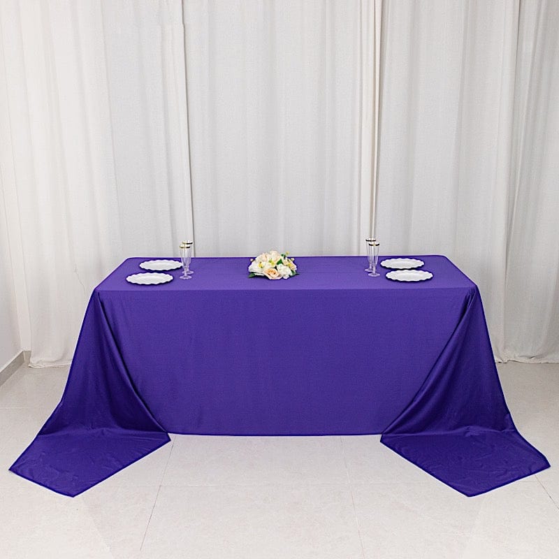 90" x 156" Scuba Polyester Rectangular Tablecloth