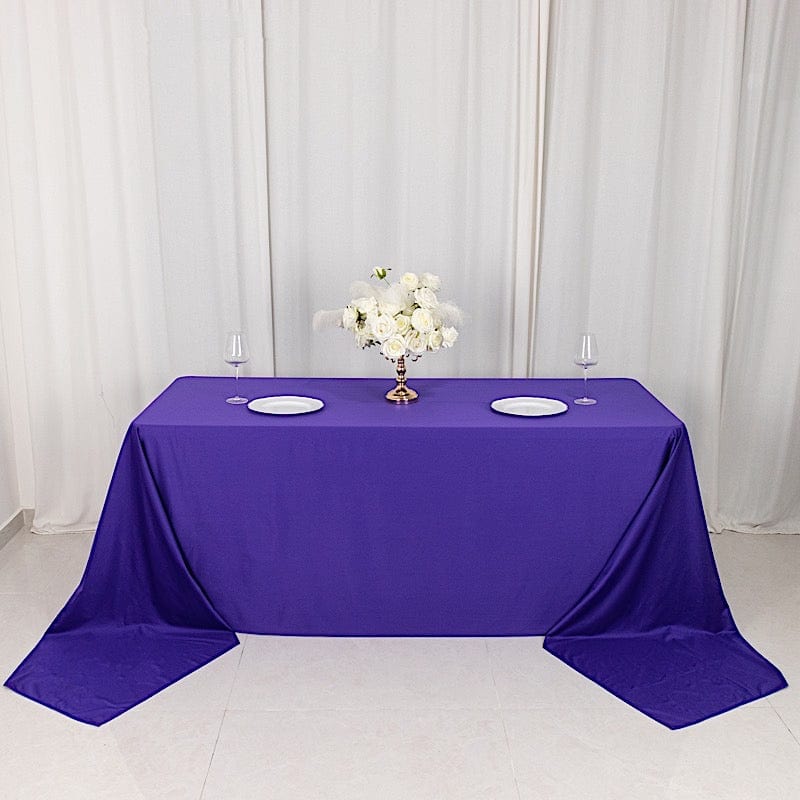 90" x 156" Scuba Polyester Rectangular Tablecloth