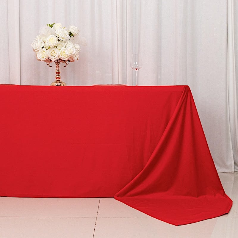 90" x 156" Scuba Polyester Rectangular Tablecloth