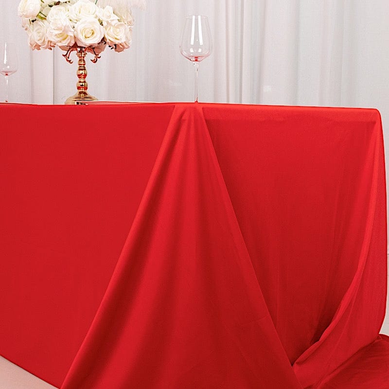 90" x 156" Scuba Polyester Rectangular Tablecloth