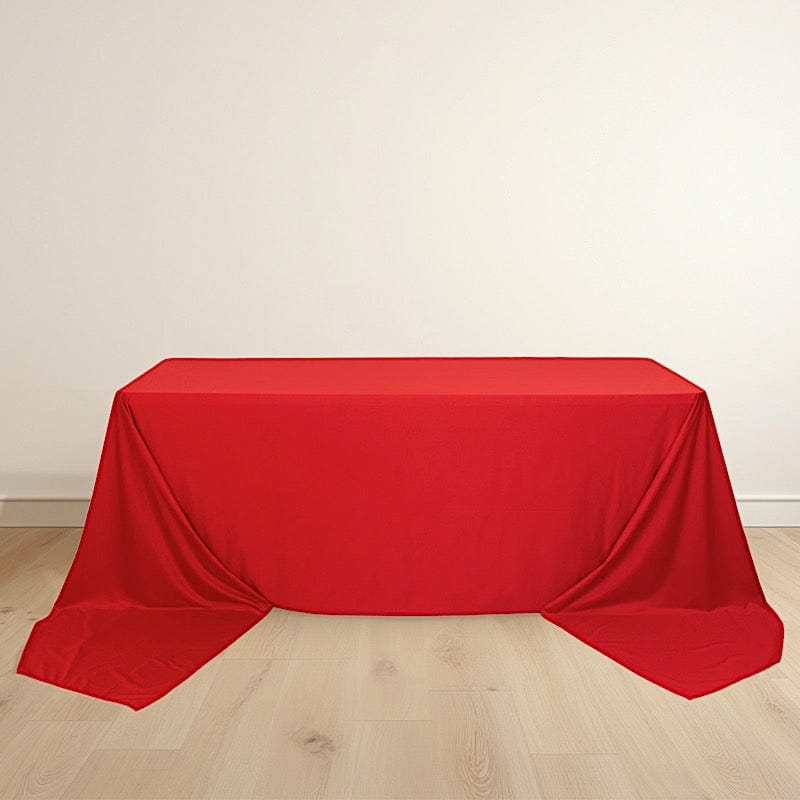 90" x 156" Scuba Polyester Rectangular Tablecloth