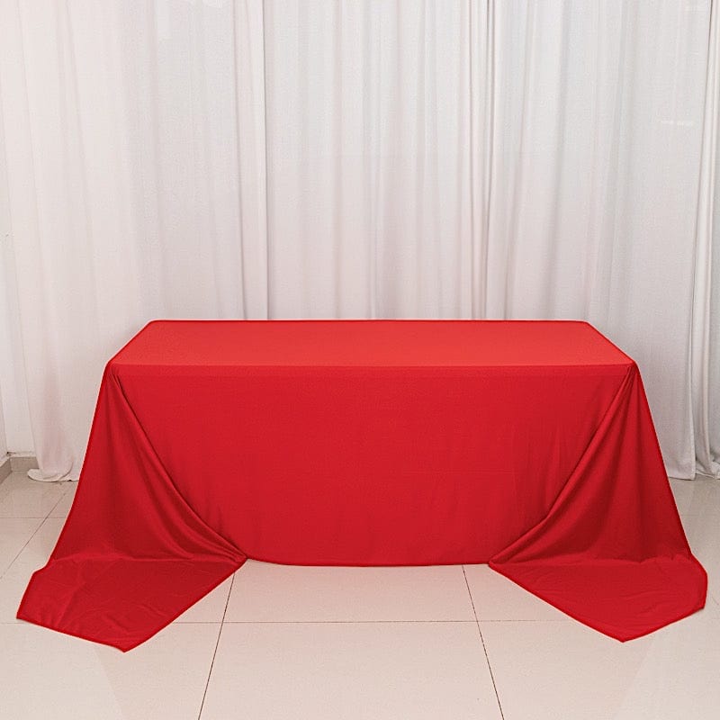 90" x 156" Scuba Polyester Rectangular Tablecloth