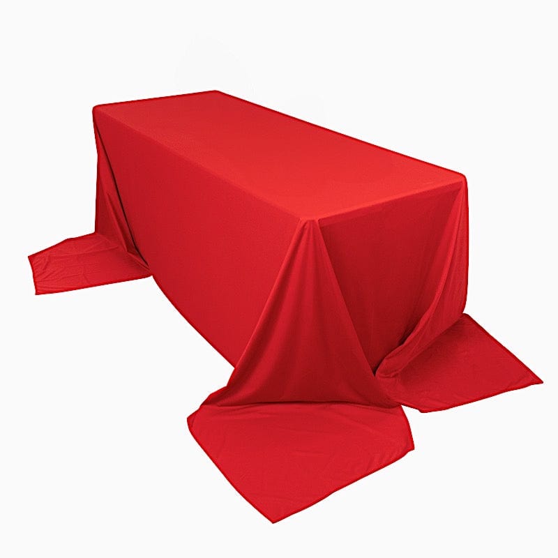 90" x 156" Scuba Polyester Rectangular Tablecloth