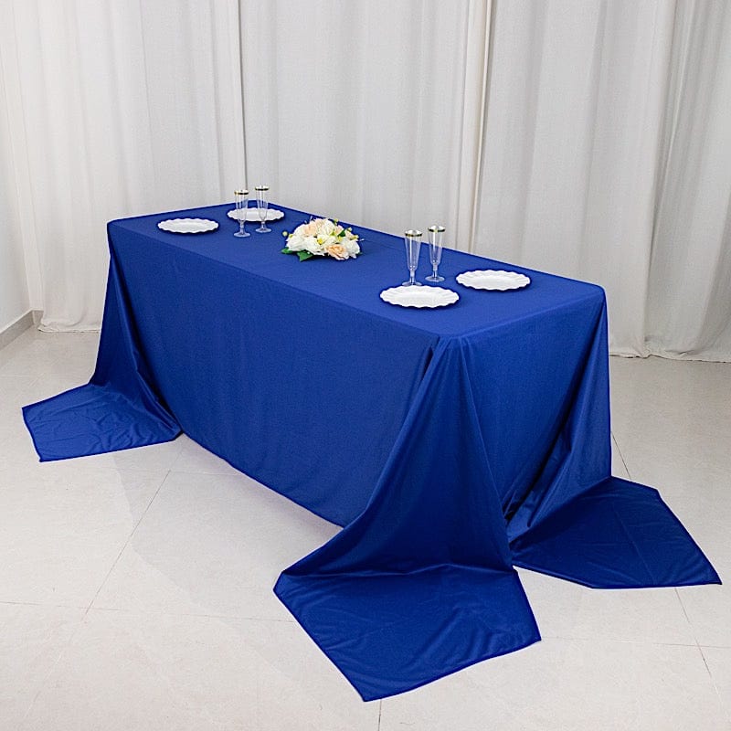 90" x 156" Scuba Polyester Rectangular Tablecloth