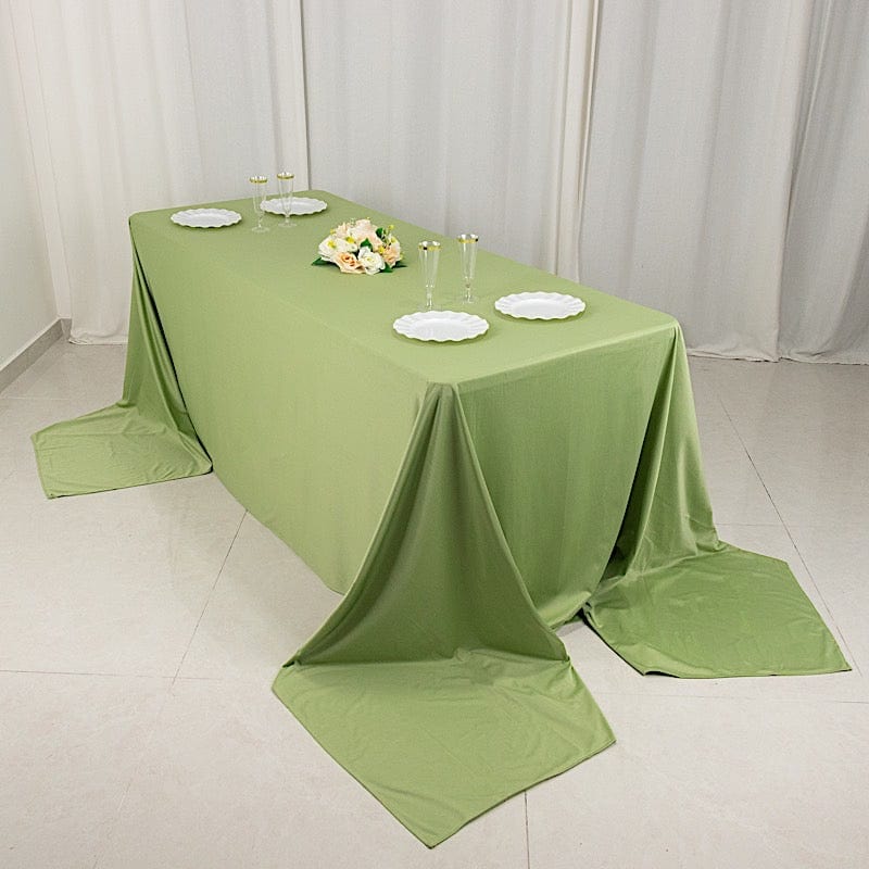 90" x 156" Scuba Polyester Rectangular Tablecloth