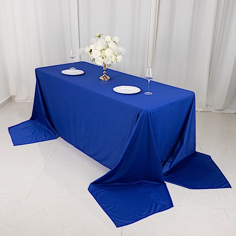 90" x 156" Scuba Polyester Rectangular Tablecloth