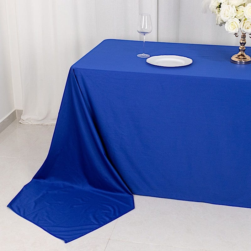 90" x 156" Scuba Polyester Rectangular Tablecloth