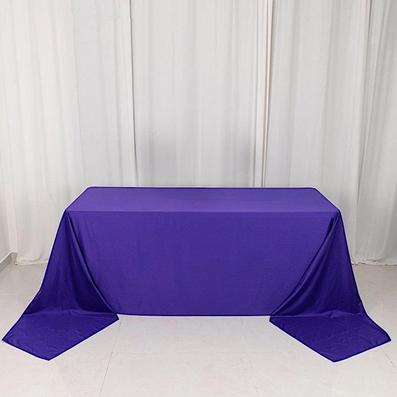 90" x 156" Scuba Polyester Rectangular Tablecloth