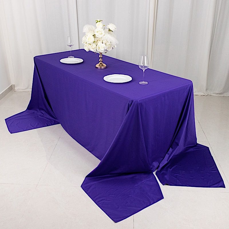 90" x 156" Scuba Polyester Rectangular Tablecloth